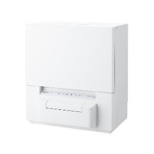 PANASONIC パナソニック 食器洗いかわき切る機 食洗機 工事不必要 賃貸借契約住み家にも置ける か細い大きさ 貯蔵タンク式 白いこと NP-TSP1-W