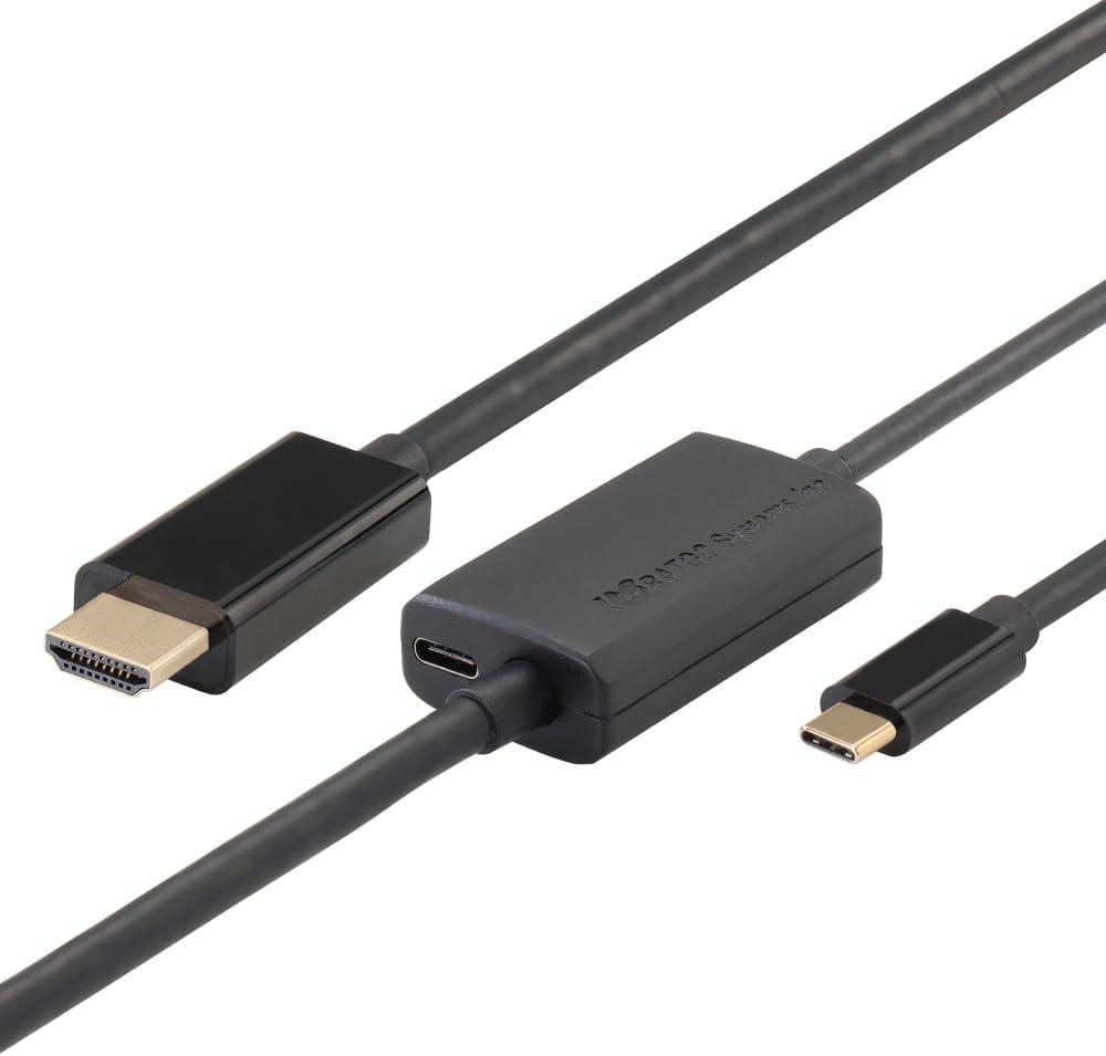 ラトックシステム USB Type-C to HDMI 変換ケーブル(PD対応・3m)(RS-UCHD4K60-3M)