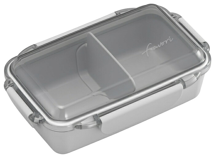 OSK ≪新商品≫【DISH UP LUNCH】 弁当箱 ランチボックス(仕切付) 抗菌＜日本製＞ (143793)【入数:30】｜ECJOY！店