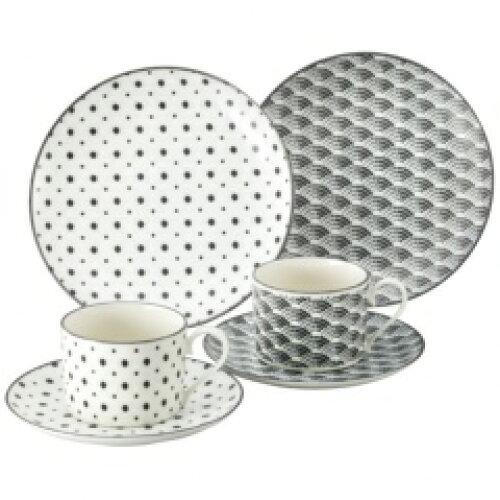 アワサカ ≪メーカー取寄≫【The modern Japanism】 komon モーニングセット ギフト [日本製 美濃焼 食器 陶器] (aw2324546088015100)【入数:5】