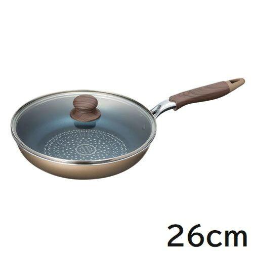 和平フレイズ ダイヤモンドコート ガラス蓋付フライパン26cm (1034350)【入数:6】