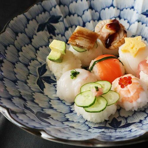 アワサカ ≪製造会社取寄≫ 花万葉 サラダ菜めん鉢 [日本製 美濃焼 食器 瀬戸もの] (aw0964546088018699)【入数:40】