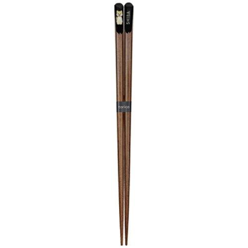 田中箸店 【箸】天削 柴犬 23.0糎 [木製 御厨子所物の具 食器] (a02654974835601212)【入数:40】