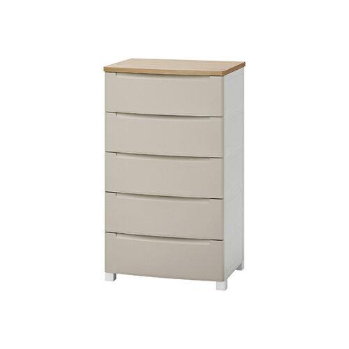 IRISOHYAMA アイリスオーヤマ ウッドトップノックダウンチェスト KDMG-565WT|ECJOY!店