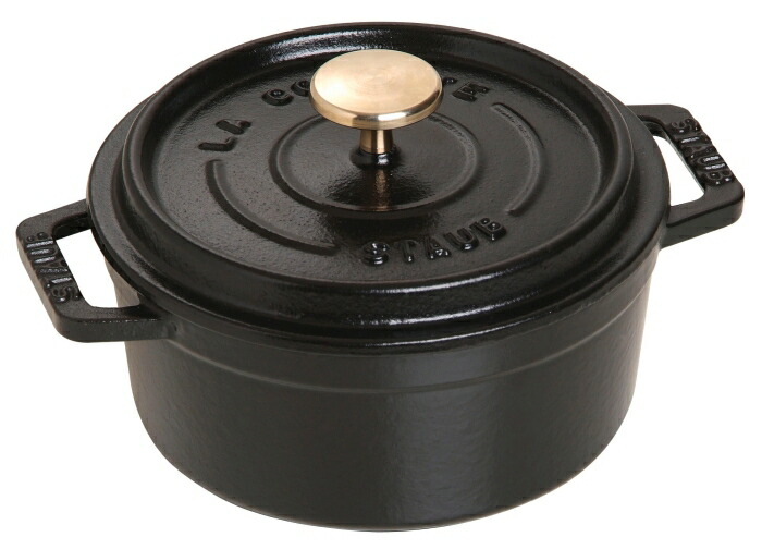 STAUB ストウブ ストウブ ピコ・ココット ラウンド１２ｃｍ 黒４０５０９－４７１【RST3402】