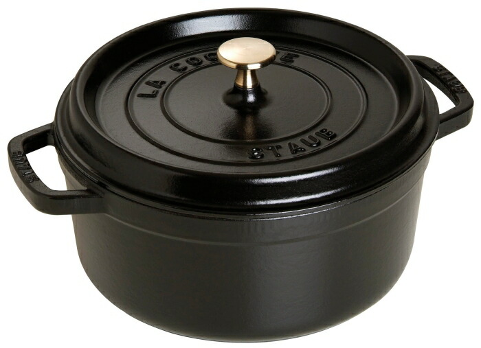 STAUB ストウブ ストウブ ピコ・ココット ラウンド２８ｃｍ 黒４０５００－２８１【RST3410】