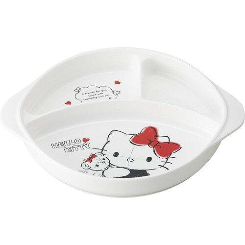 OSK 【日暈キティ】 夕ご飯皿(足予防医学付) ちびっ子食器 皿＜日本製＞ (106859)【入数:60】