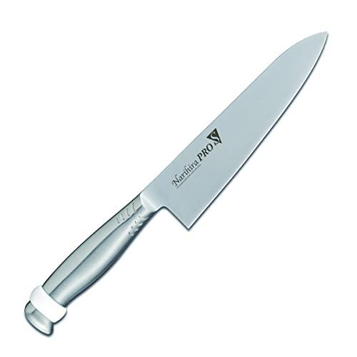 富士カトラリー Narihira PRO シリコンリング付オールステンレス 牛刀180mm (2350963)【入数:36】