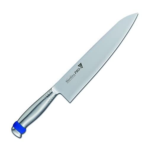 富士カトラリー Narihira PRO シリコンリング付オールステンレス 牛刀240mm (2350978)【入数:36】