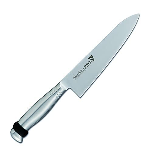 富士カトラリー Narihira PRO シリコンリング付オールステンレス 牛刀180mm (2350968)【入数:36】