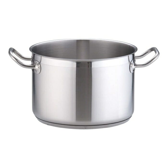 TKG テイケイジイ 遠藤商事 TKG PRO(プロ)半寸胴鍋(蓋無)24cm【AHV6424】|ECJOY!店