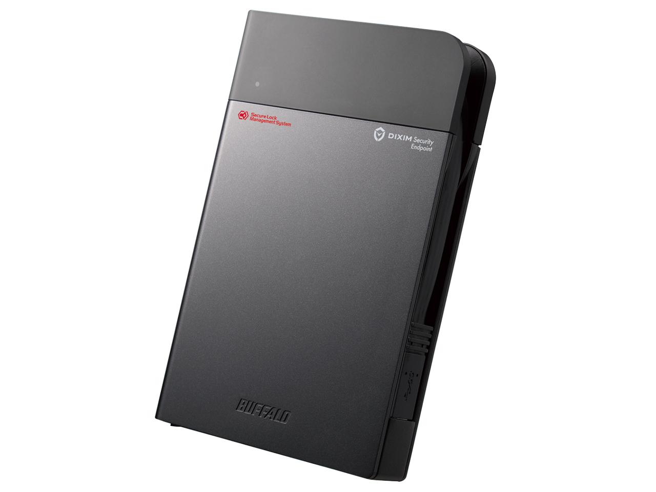 BUFFALO バッファロー 法人向け 強制暗号化 ウイルスチェック 耐衝撃ポータブルSSD 2TB(SSDS-PZ2.0EV)