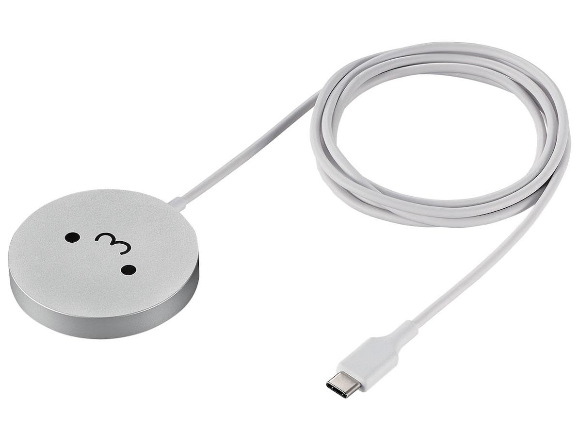 ELECOM エレコム マグネットQi2規格対応ワイヤレス充電器/しろちゃん(W-MA04WF)
