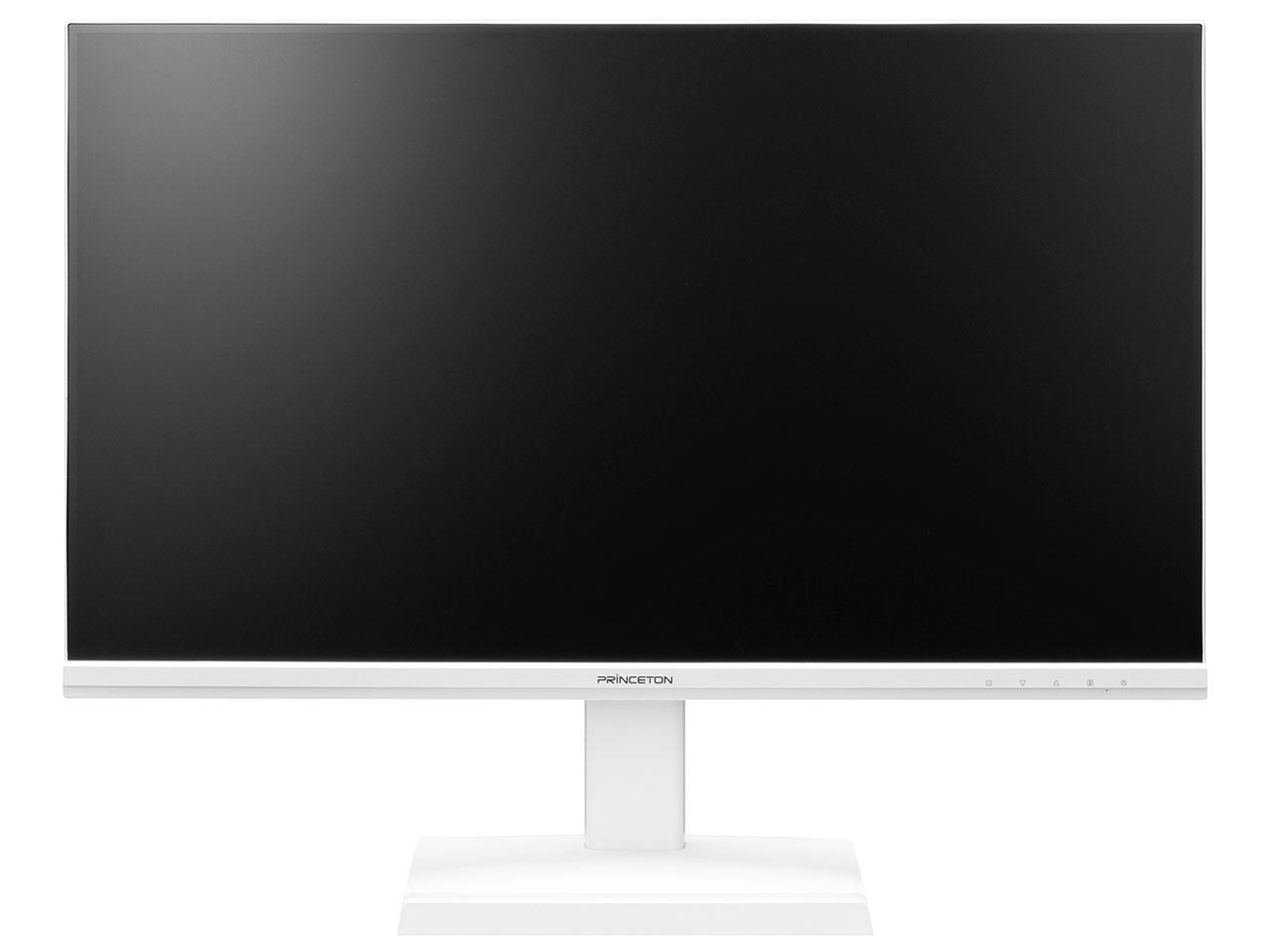 プリンストン PTF-B271W-WH 27.0型 広視野角パネル採用 ワイドカラー液晶ディスプレイ 1920×1080 スピーカー搭載 D-sub HDMI1.4 ホワイト系