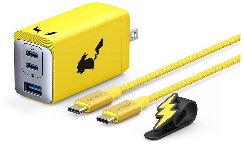ANKER 船がかり Anker USB手っとり早い申し受ける器 65W ピカチュウモデル Yellow (B2668N71)