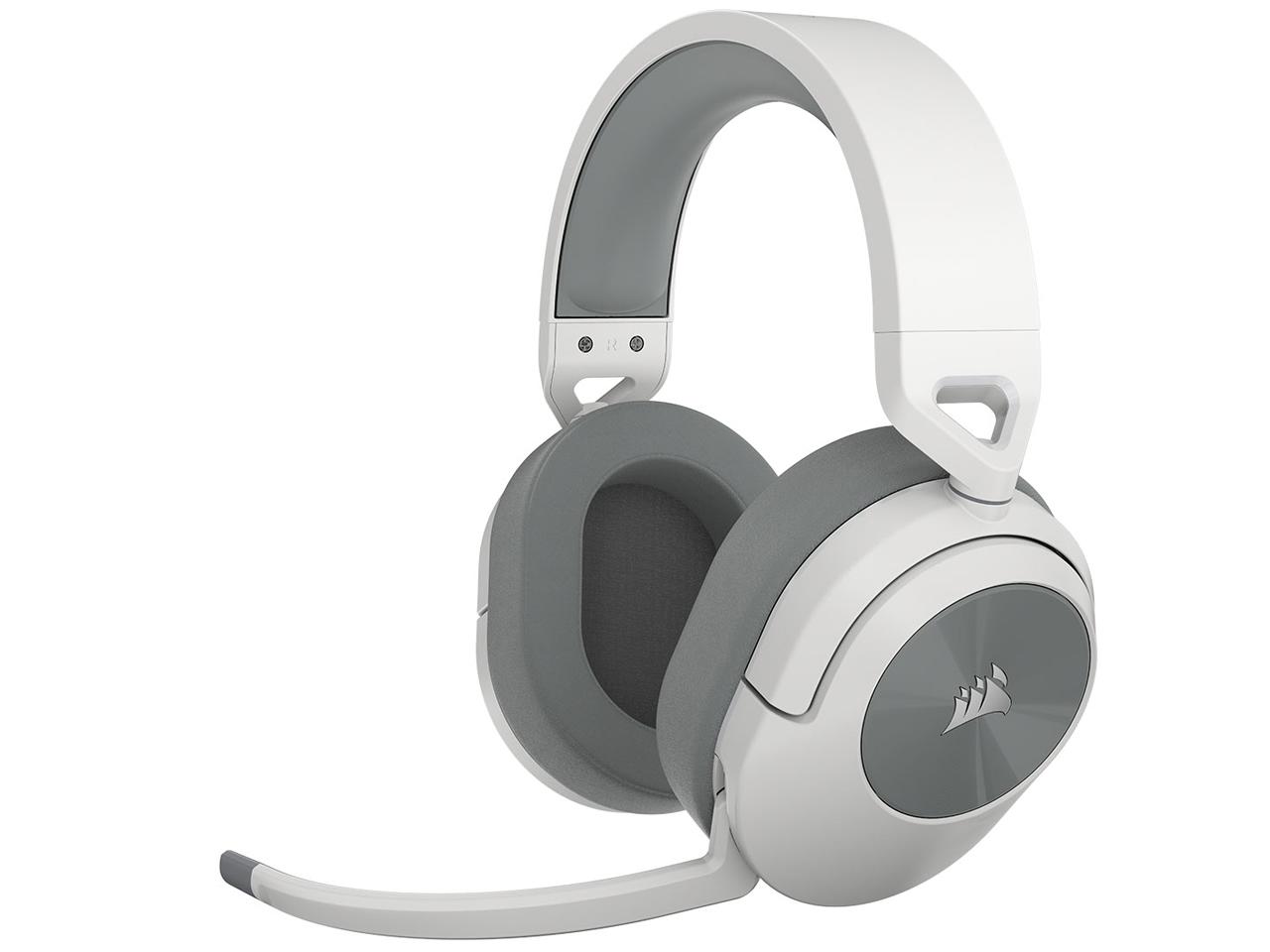 Corsair CA9011281AP CA-9011281-AP ゲーミングヘッドセット HS55 WIRELESS White 白いこと [無線電話(Bluetooth+USB) /両耳 /ヘッドバンドタイプ]