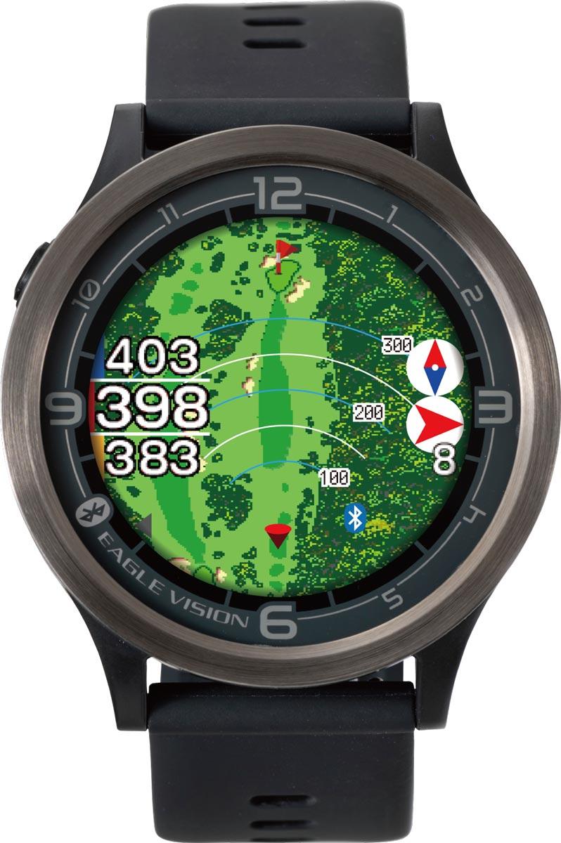 【店卸し資産限即納】朝日ゴルフ備品 EV337_24 GPS ゴルフナビゲーション 御覧なさる EAGLE VISION ACE PRO EV-337  黒いこと EV337