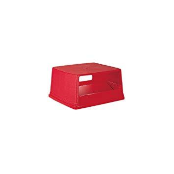 Rubbermaid Commercial Products 256X05天然ゴム御手伝いさん グラットンコンテナ用フタ ボンネットとっ始め (内蓋付き添い人) 赤いこと8194617