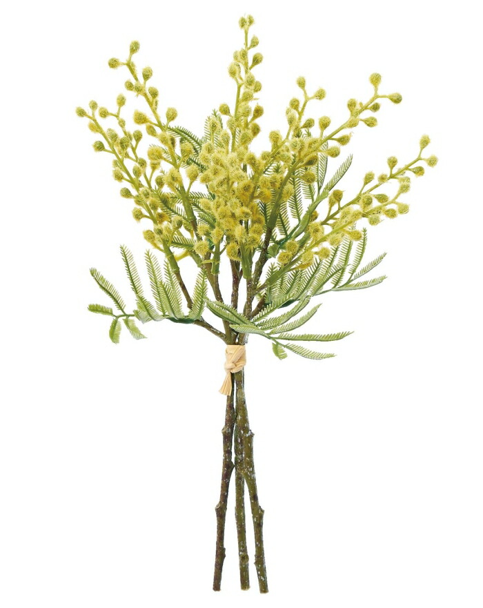 ASCA アスカ ミモザバンチ(1束3本) 黄み (A-34597-10)【入数:12】 花・観葉植物-造花-花・ガーデン・DIY