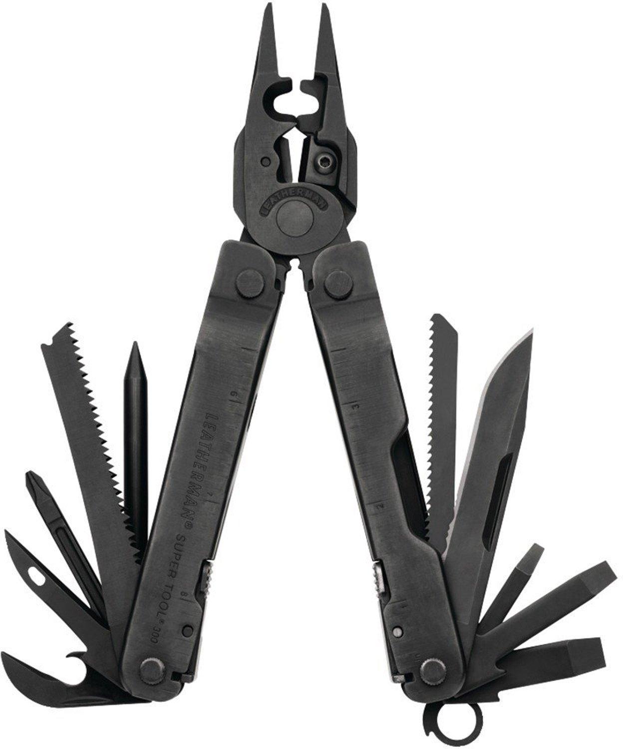 LEATHERMAN(レザーマン) LEATHERMAN (レザーマン) マルチツール SUPER TOOL300 EOD BKACK スーパーツール300イー・オー・ディー ブラック ナイロンケース付き 【日本正規品】 25年保証 LTJマーク入 ST300BKENM