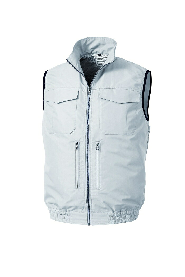 KUCHOFUKU 空調服 空調服 空調服 スペーサー一体型ベスト シルバー 5L (KU92330K30S7 2336)