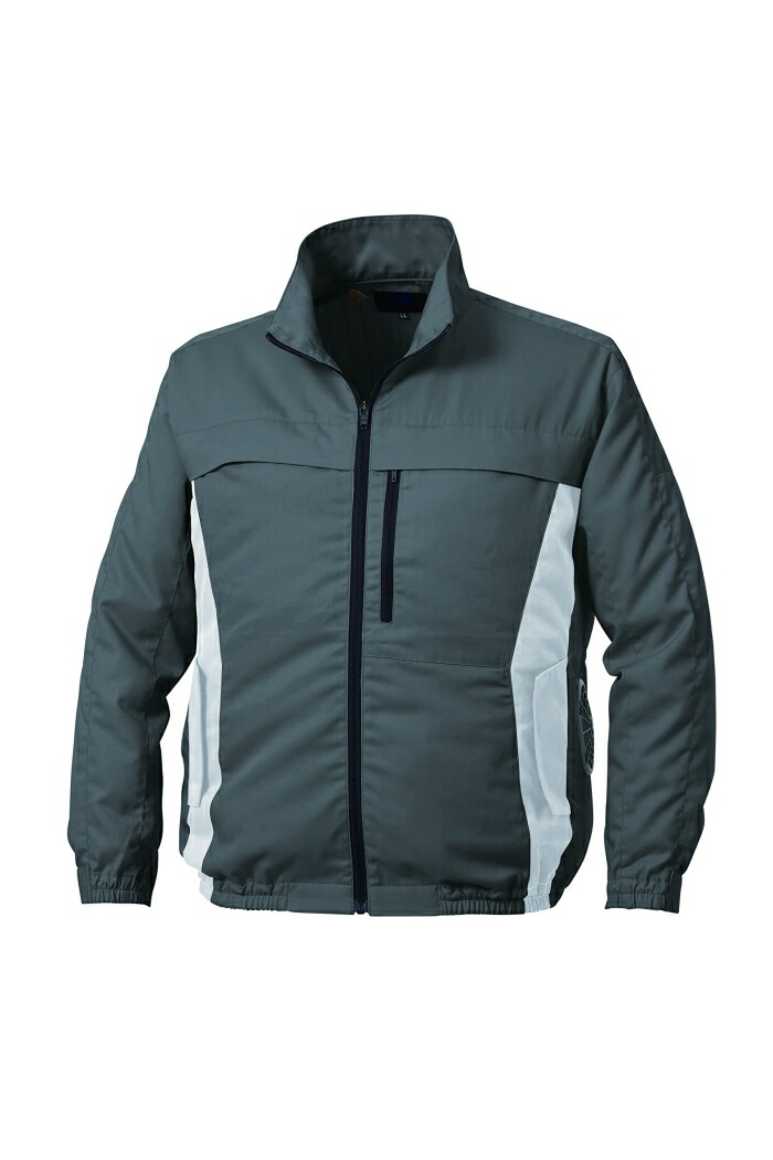 KUCHOFUKU 空調服 空調服 空調服 長袖ブルゾン(エプロン付き) チャコールグレー M (KU92340K70S2 2336)