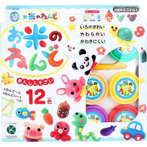 銀鳥加工(Ginchosangyou) お米のねんど 12色書き割り ねんど居敷き入 A-NRD12ZFR (462-302)【入数:6】