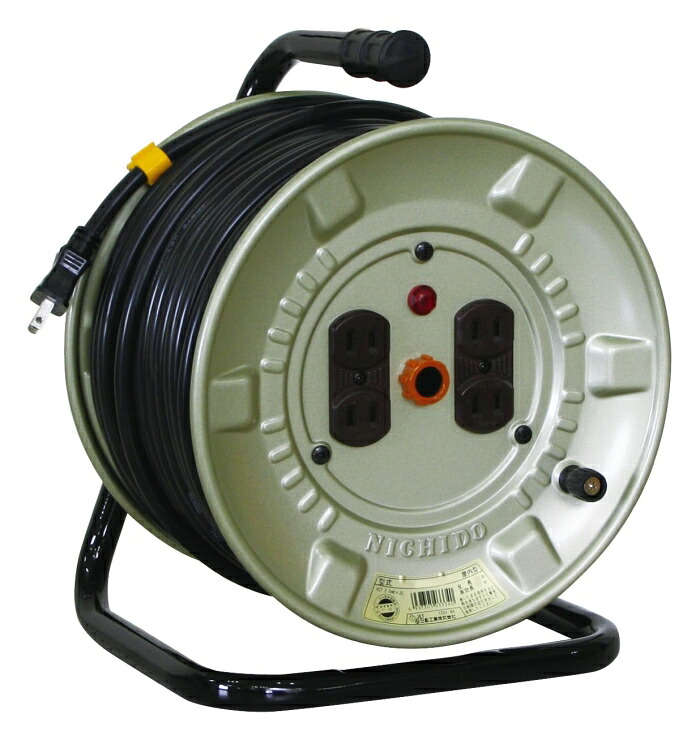 日動工業 日動 電工ドラム 100V アースなし 30m (NNP304D 5026)|ECJOY!店