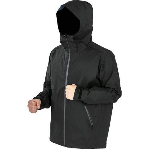 TRUSCO トラスコ中山 TRUSCO 高耐候・軽量ストレッチレインウェア ブラック 3L (TRESW3LBK 8539)