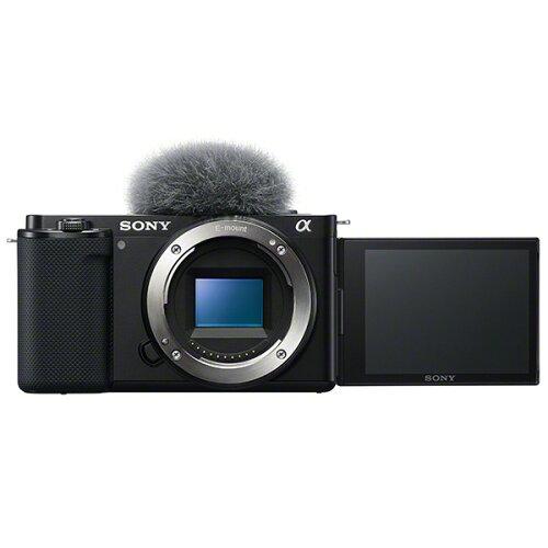 SONY ソニー ZV-E10/B デジタル一眼写真機 α VLOGCAM 上半身 黒いこと(ZV-E10/B)