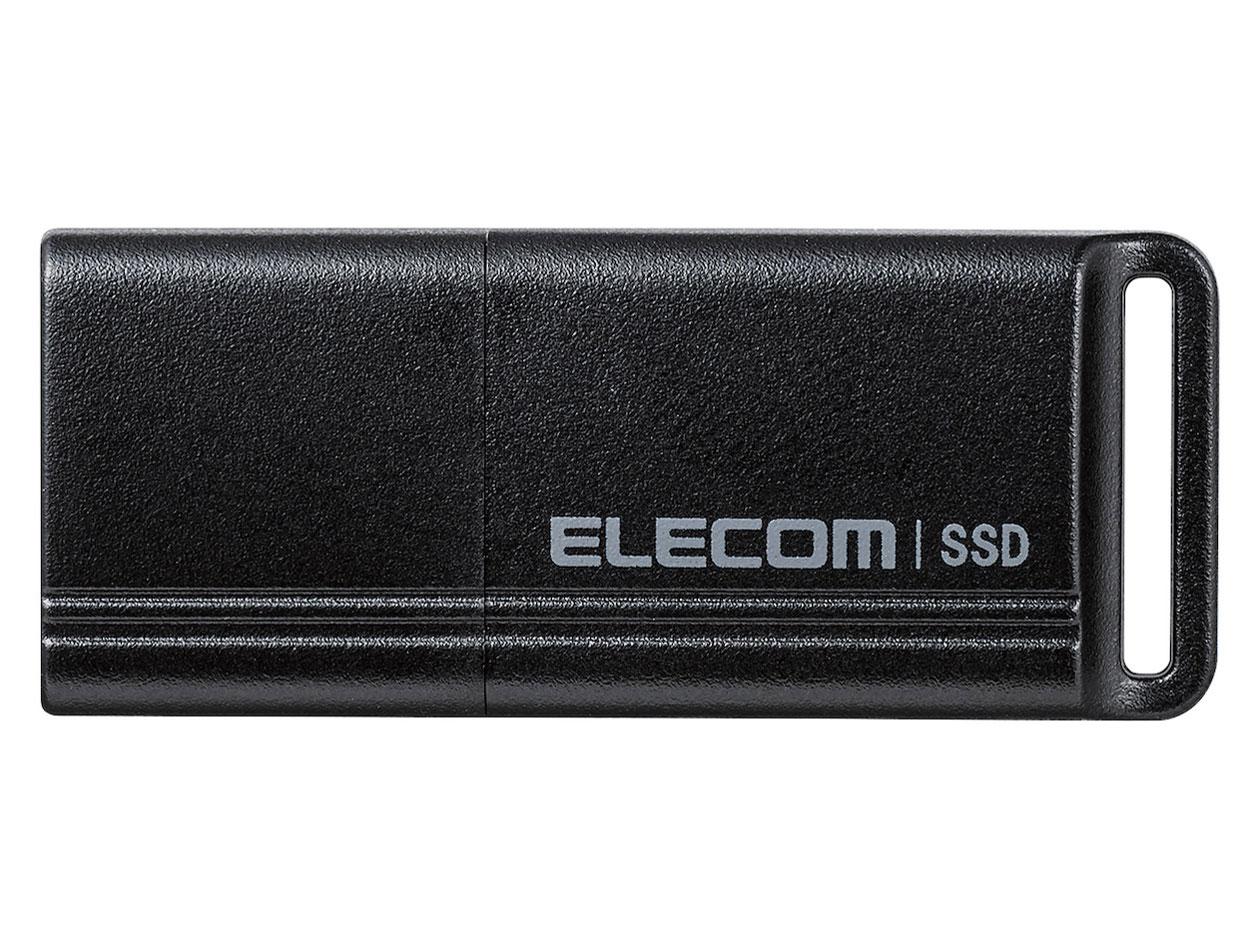ELECOM エレコム 外信用販売SSD/携帯型/USB3.2(Gen1)/小型USB記憶装置型/1結核症/黒いこと(ESD-EXS1000GBK)