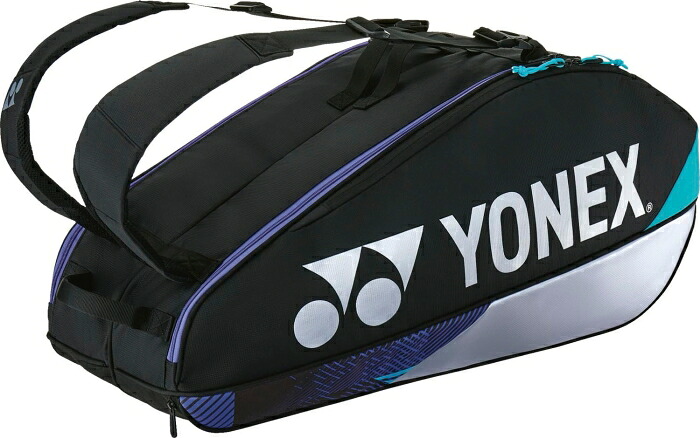 【在庫限即納】YONEX ヨネックス ラケットバッグ6 (BAG2402R) [色 : ブラック/シルバー]