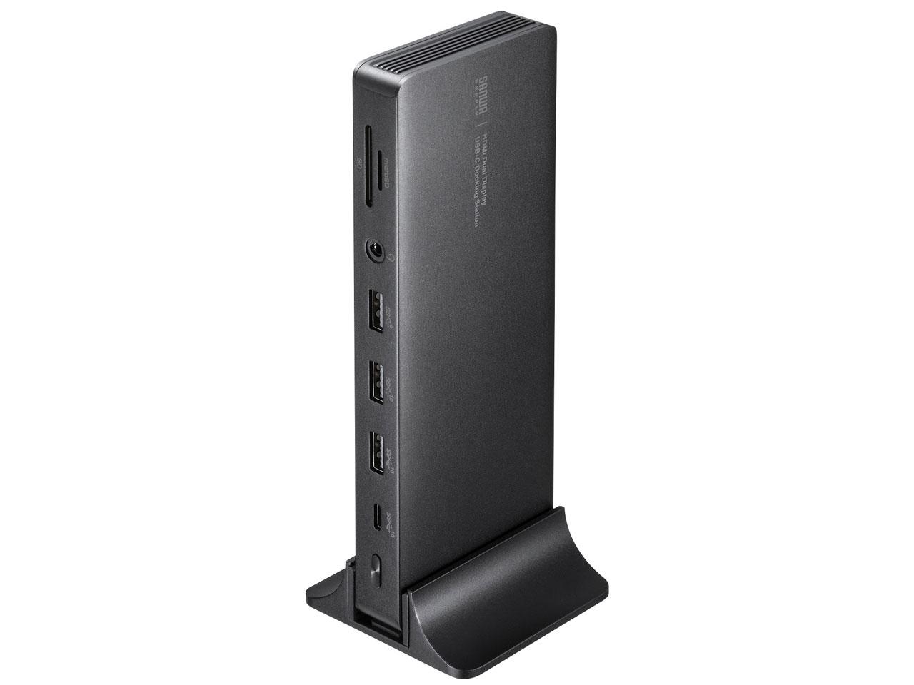 SANWASUPPLY サンワサプライ 縛ステイション(4K・HDMI×2画面最終生産物・ACアダプター付)(USB-CVDK16)
