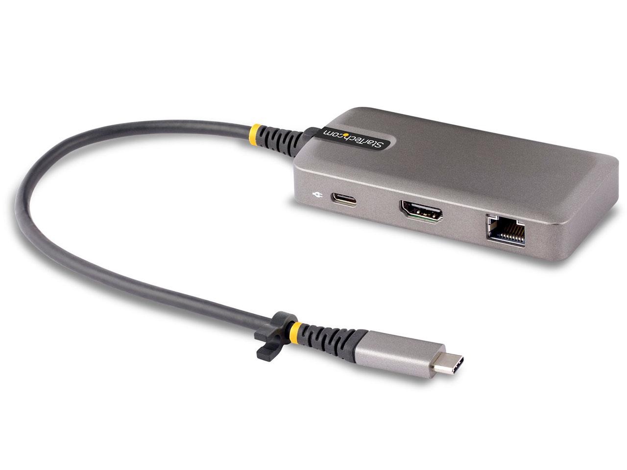 STARTECH.COM マルチポートアダプタ/USB-C繋ぎ合わせる/シングル管する/4K60サイクル HDMI/100W USB PD通行手形スルー/2x USB 3.0こしき