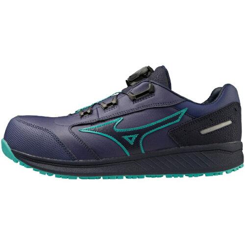 MIZUNO ミズノ ミズノ プロテクティブスニーカー オールマイティ SU51L BOA ブルーXネイビーXエメラルドグ 255 (F1GA231727255 7217)
