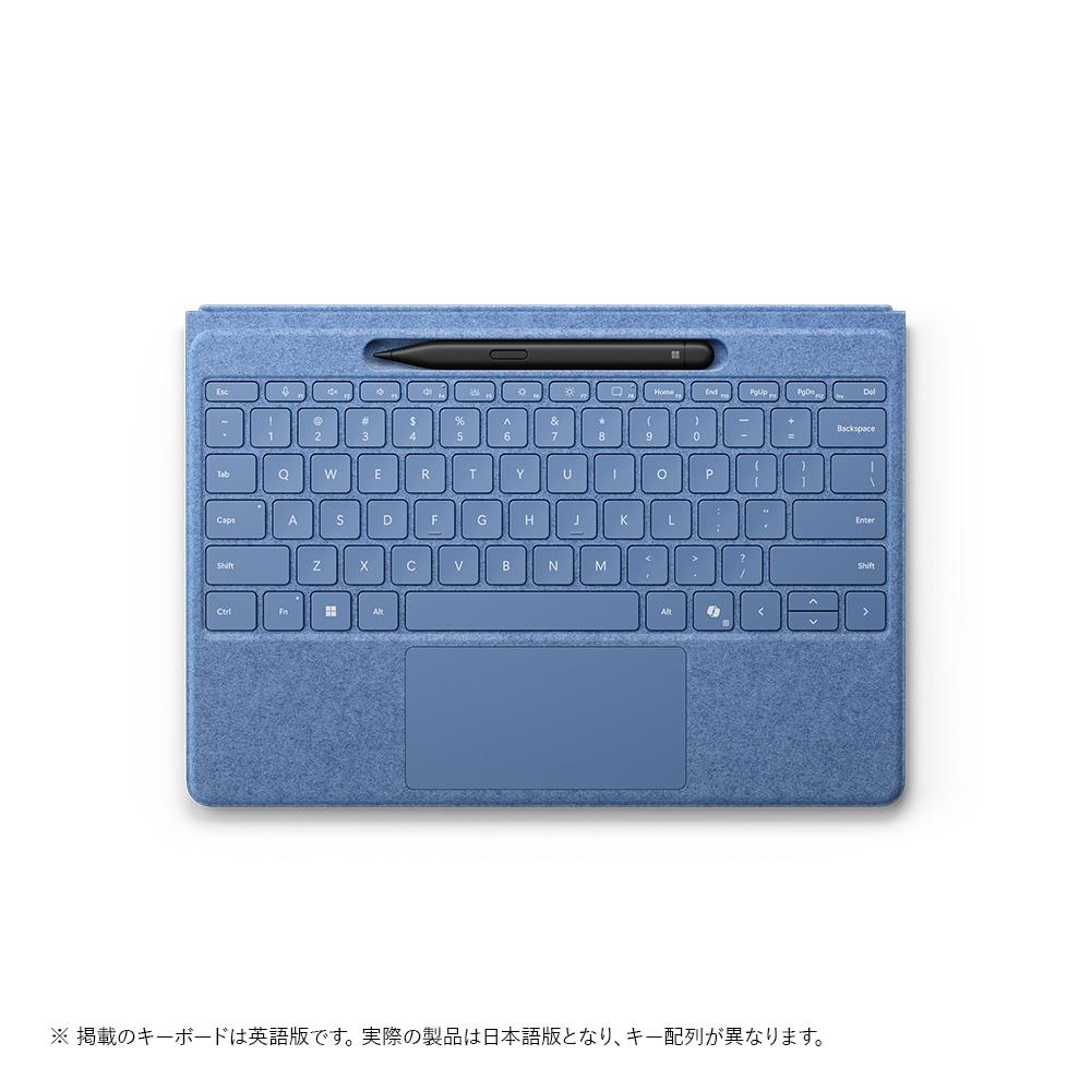 MICROSOFT マイクロソフト 8YU00029 Surface Pro フレックス鍵盤(書き込み納める付き添い人/か細い 書き込み付き添い人) マイクロソフト Surface ブライトサファイア 8YU00029