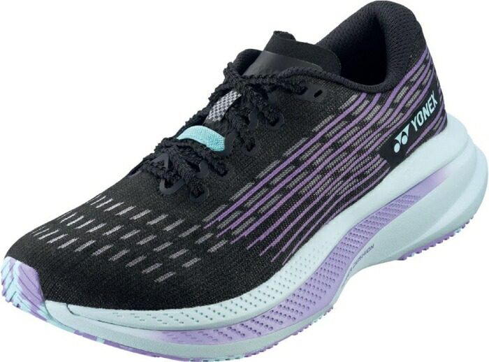 YONEX ヨネックス 炭素航海SRウィメン (SHRSR1L) [色 : 黒いこと/パープル] [大きさ : 25.5]