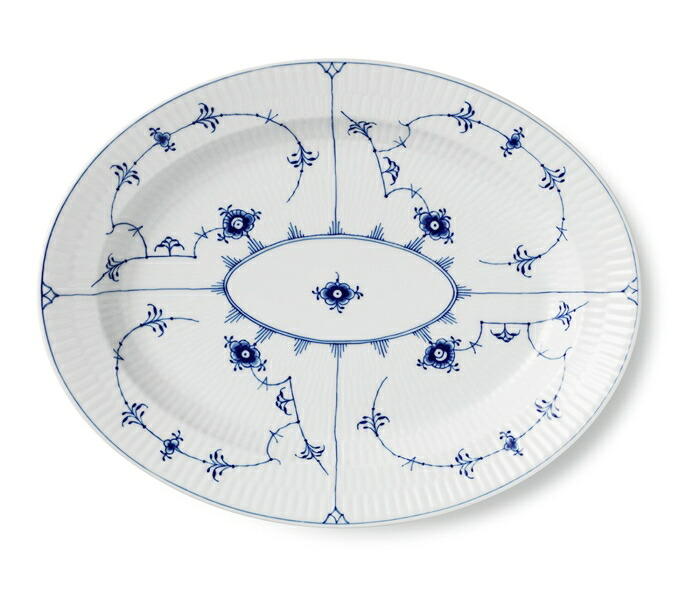 Fiskars(フィスカース) ロイヤルコペンハーゲン ブルーフルーテッド プレイン オーバルディッシュ 1024748