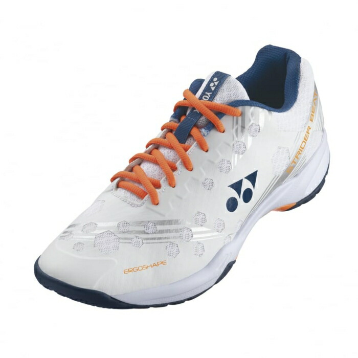 YONEX ヨネックス パワークッションストライダービート (SHBSB1) [色 : 白いこと/オレンジ色] [大きさ : 23.5]