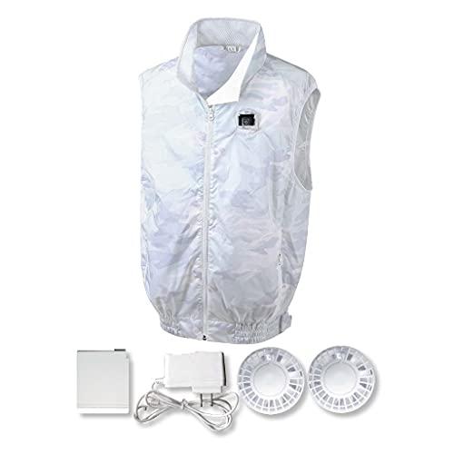 kazekuru 室谷 KAZEKURU 冷房装置冷房装置服より良い しろがね色 SーM大きさ (MT3000SILVERSM 7391)