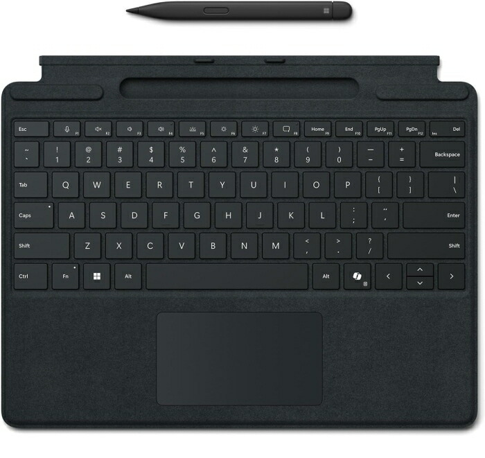 MICROSOFT マイクロソフト 【法人制限事項商いものとなりますので、ご申しつける時に必ず納品先法人名の書きとどめるをお願い致します。】Surface Pro か細い 書き込み 付き添い人 鍵盤 (黒いこと)  8X8-00159