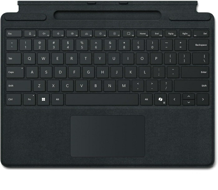 MICROSOFT マイクロソフト 【法人押さえる商いものとなりますので、ご申し付ける時に必ず納品先法人名の書きとどめるをお願い致します。】Surface Pro 鍵盤(書き込み書き込みお盆付き添い人 / 黒いこと)  8XB-00157