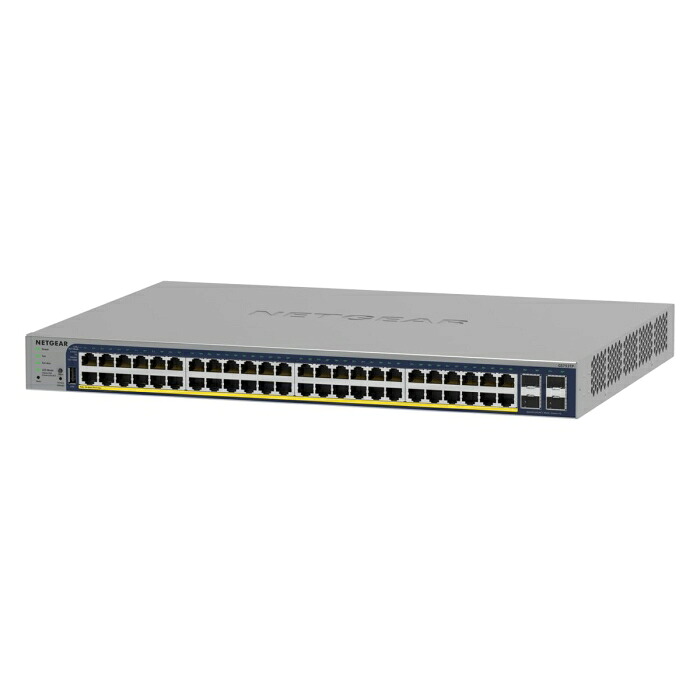 NETGEAR サイバー空間歯車 POE+相応う (380W) ギガビット48界面 L2+ 適用業務＆クラウドスマートスイッチ(GS752TP-300JPS)