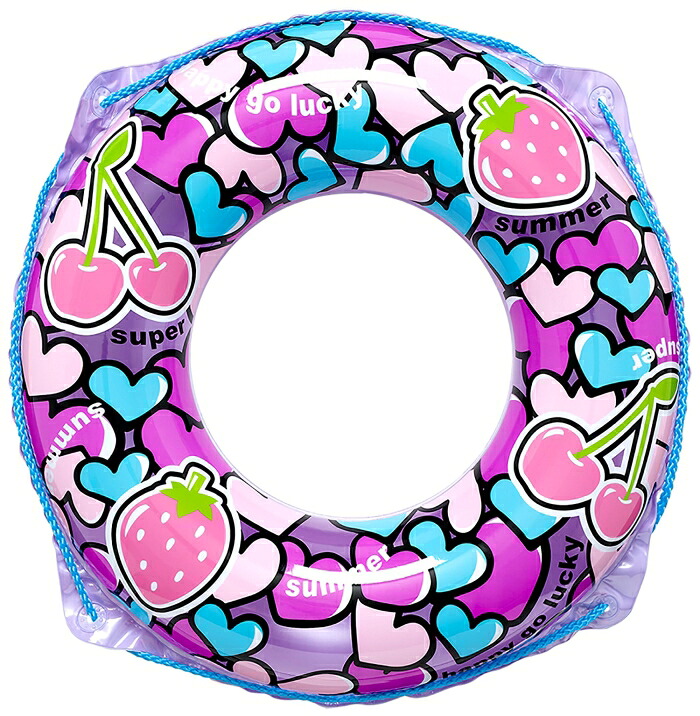 イガラシ ☆かんたん空気栓採用浮輪☆お子様用ウキワ☆ベリーチェリーウキワ60cm (RGC-161V)【入数:72】