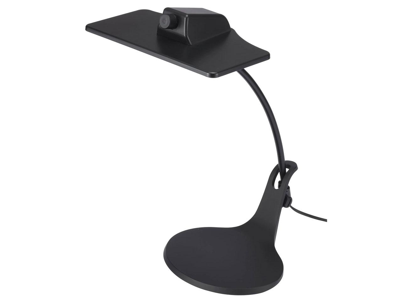 スワン電器 EXARMOLED OLEDデスクライト 家庭用2灯タイプ 電球色 黒 (LEX3141BK 1936)