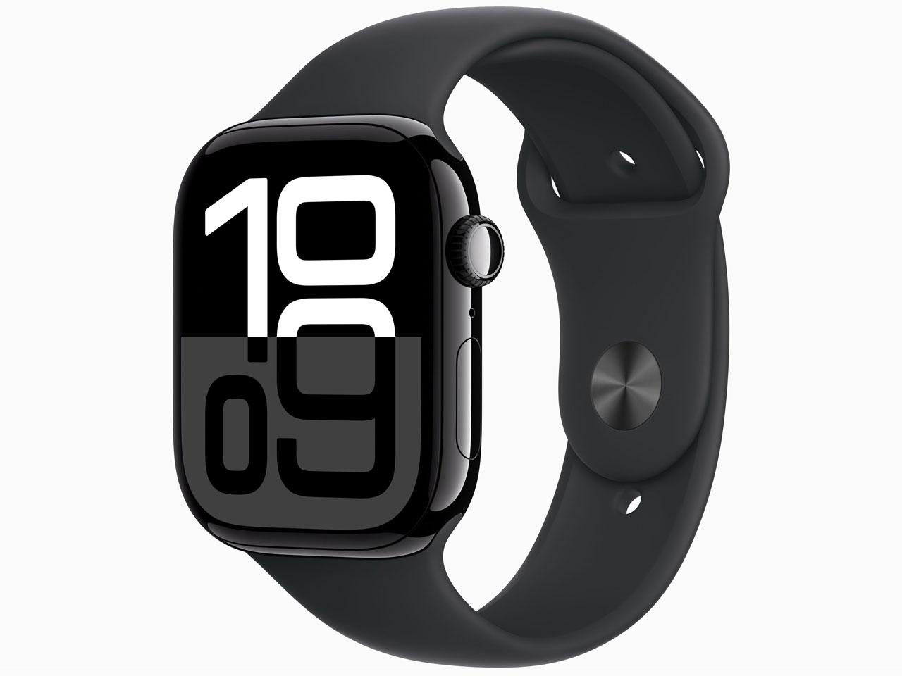 APPLE アップル MWWP3JA 24 AW S10 GPS 46ジェットブラックアルミ ブラックバンド ジェットブラックアルミニウム MWWP3J/A