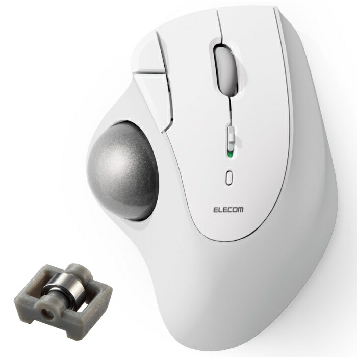 ELECOM エレコム トラックボール二十日鼠/IST/36粍どんぶり鉢/おや指/ベアリングかばい立て/Bluetooth/5名取り草/白いこと(M-IT11BRWH)