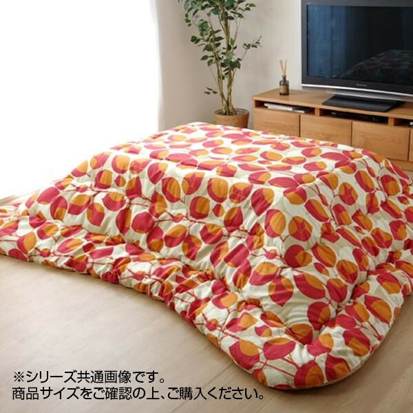 イケヒコ こたつ布団 正方形 国産 リーフ柄 掛け単品 レッド 約205×205cm 8,242円