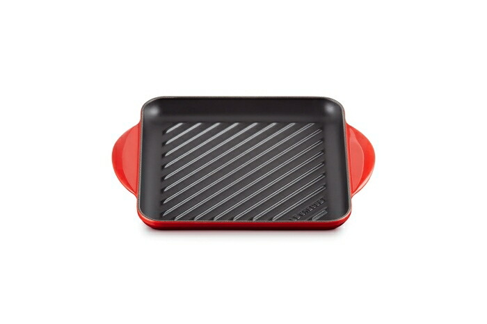 ル・クルーゼ(Le Creuset) ル・クルーゼ グリル・カレ ２０２０５２４ｃｍ チェリーレッド【AGLB502】