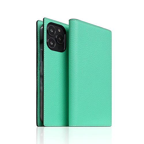 ロア・インターナショナル SD22123I13PTL Neon Full Grain Leather Diary Case for iPhone 13 Pro ティール